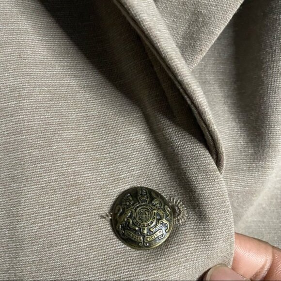 Dynamite Women's Tan Button Front Blazer - Picture 3 of 8